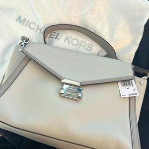 MK large satchel leather